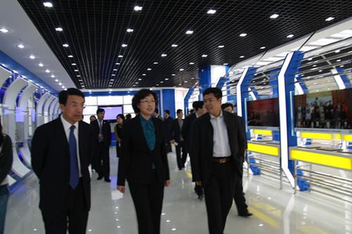 威海市委副书记、市长张惠（原青岛市委常委、副市长）和青岛市委常委、市委秘书长王鲁明视察指导工作